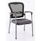 Officesource CoolMesh Collection Mesh Back Guest Chair with Arms and Titanium Gray Frame OSSN6911PBK - alternate 1